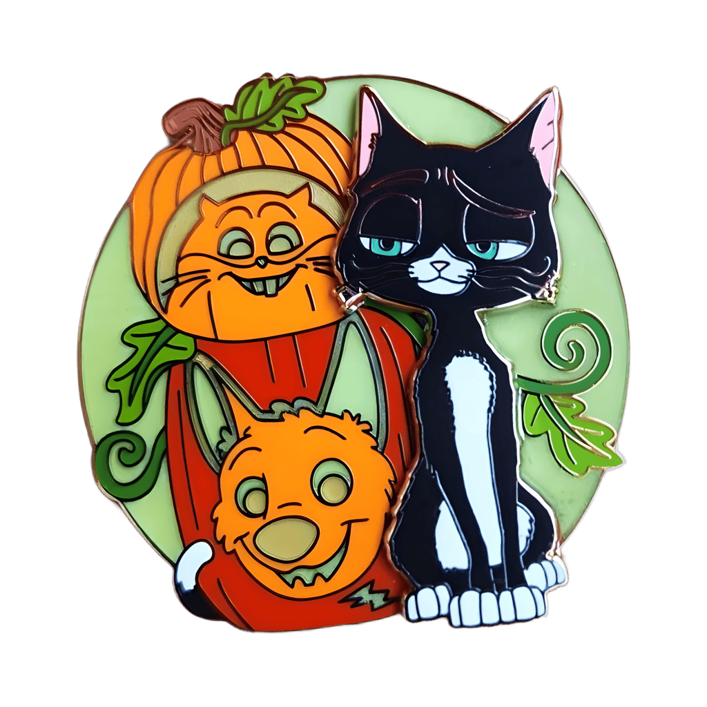 Mittens with Bolt Themed Pumpkins Disney pin