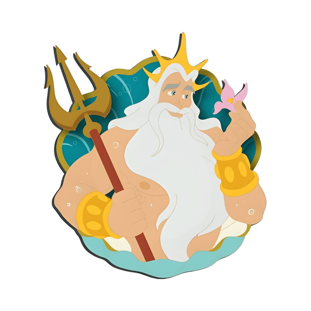King Triton Disney pin