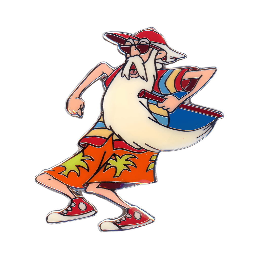 Merlin in Bermuda Shorts Disney pin