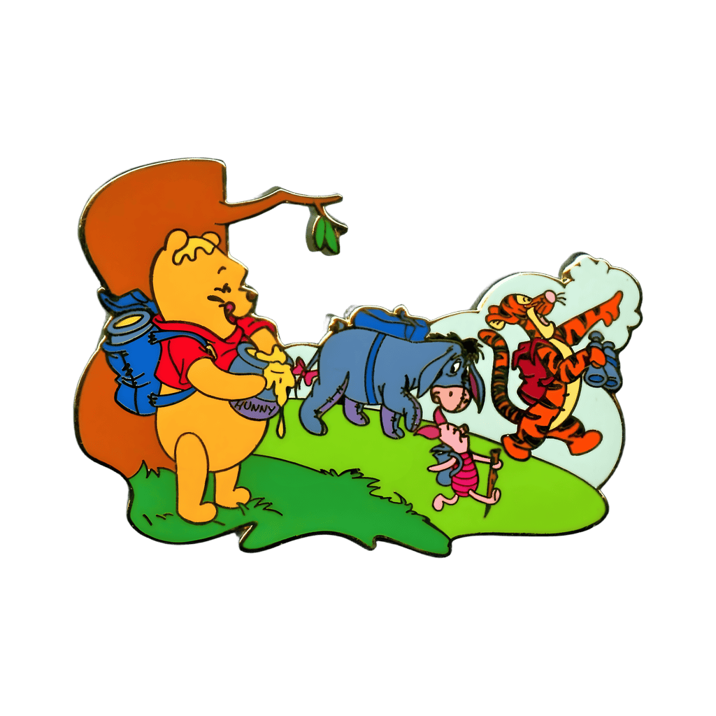 Winnie the Pooh, Eeyore, Piglet, Tigger Hiking Disney pin