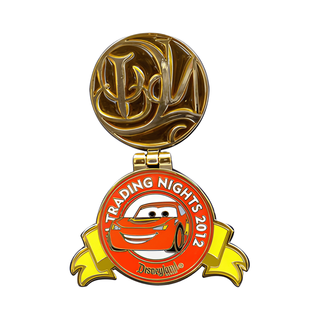 2012 - Hinged Lightning McQueen Logo Disney pin