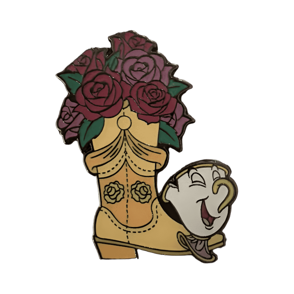 Belle boot Disney pin