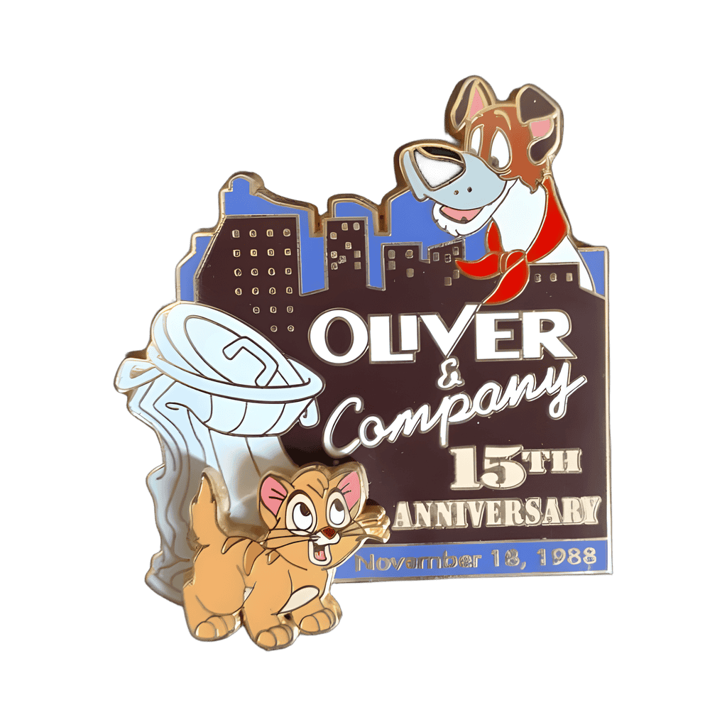 Oliver and Dodger City Skyline Disney pin