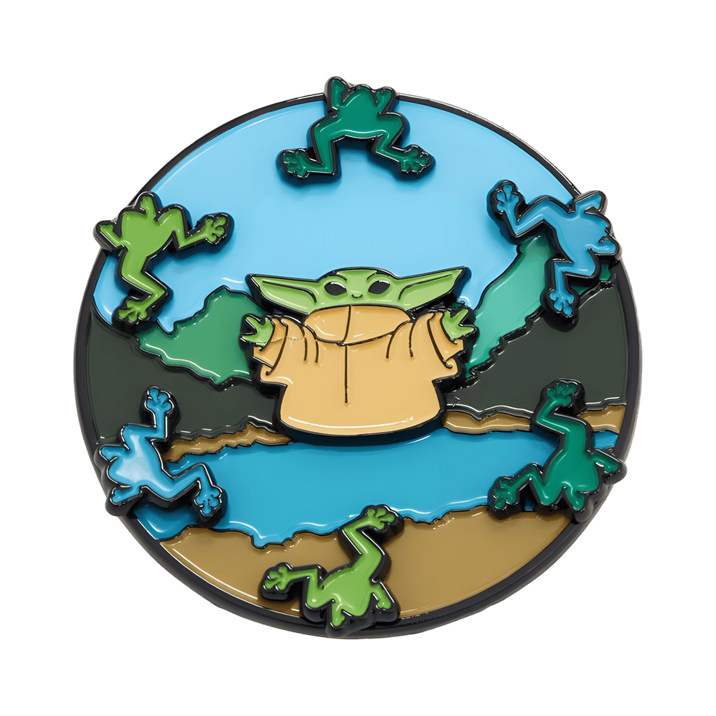 Grogu with Frogs Spinner Disney pin
