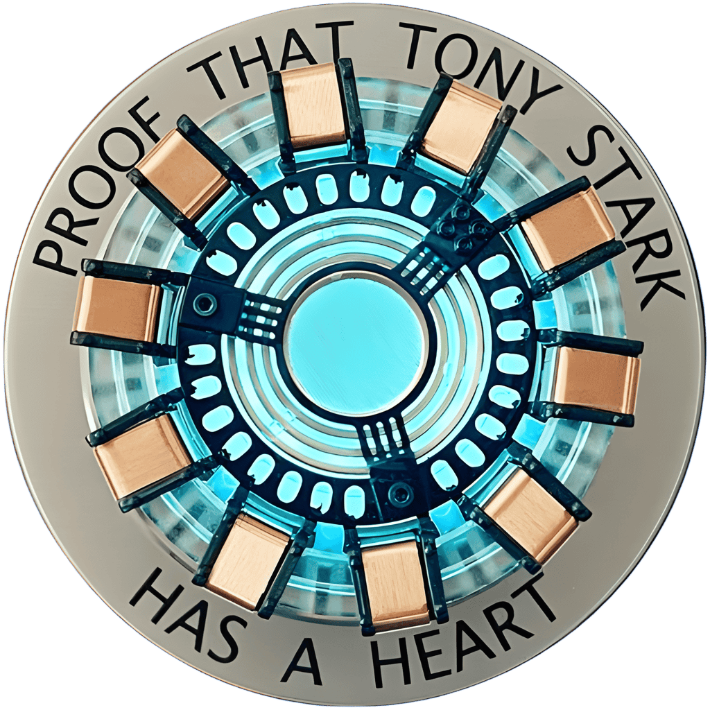 Iron Man Stark Heart Glow-in-the-Dark Disney pin