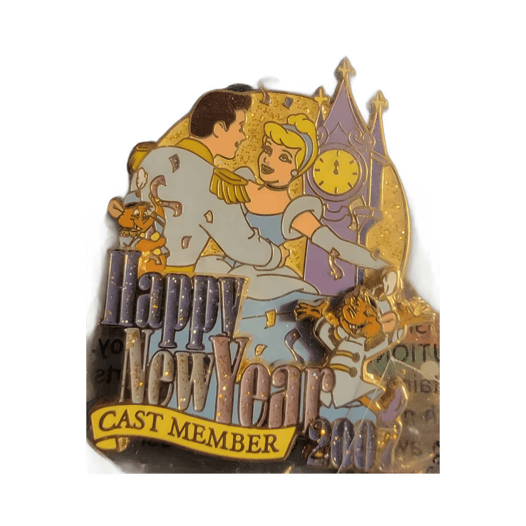 Happy New Year 2007 Cinderella and Prince Disney pin