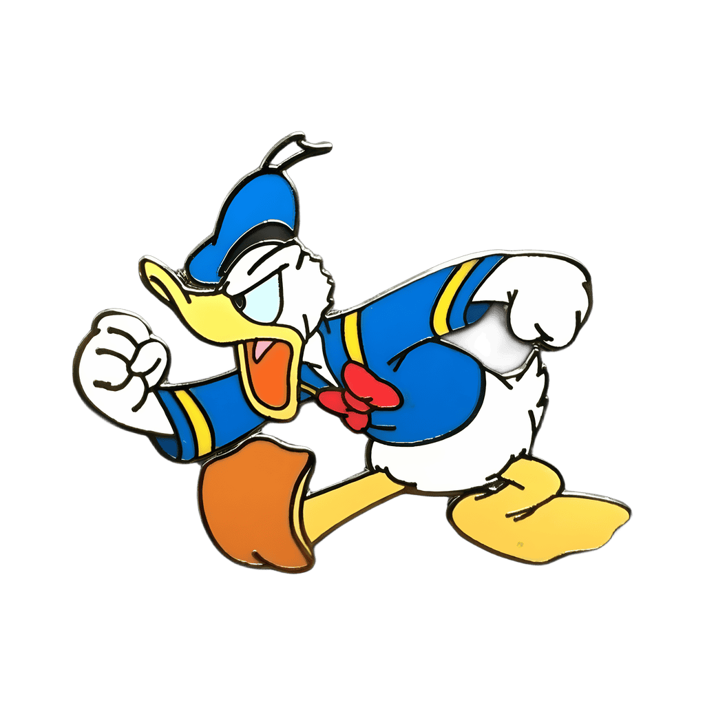 Angry Donald Duck Shaking His Fist Disney pin