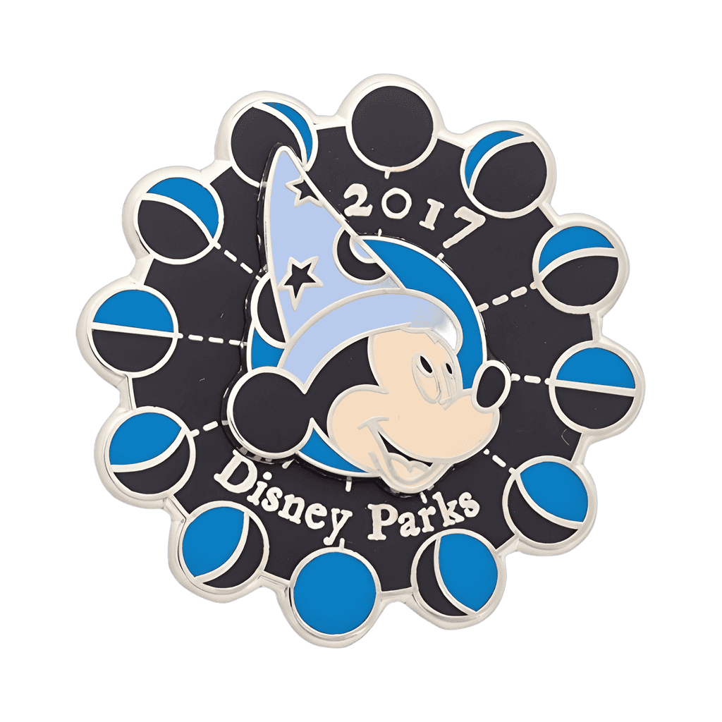 Sorcerer Mickey Mouse with Phases of the Moon Disney Parks Logo Disney pin