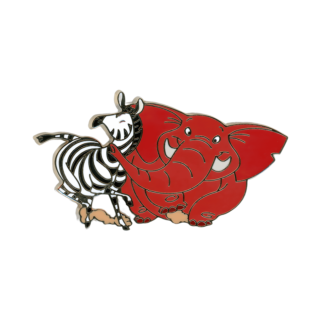 Elephant & Zebra Disney pin