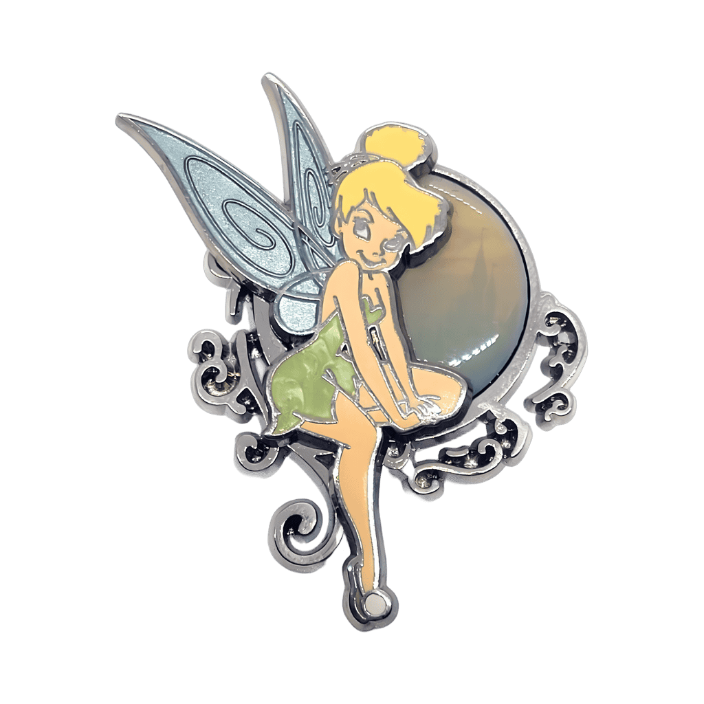 Tinkerbell Sitting on Filigree Circle Disney pin