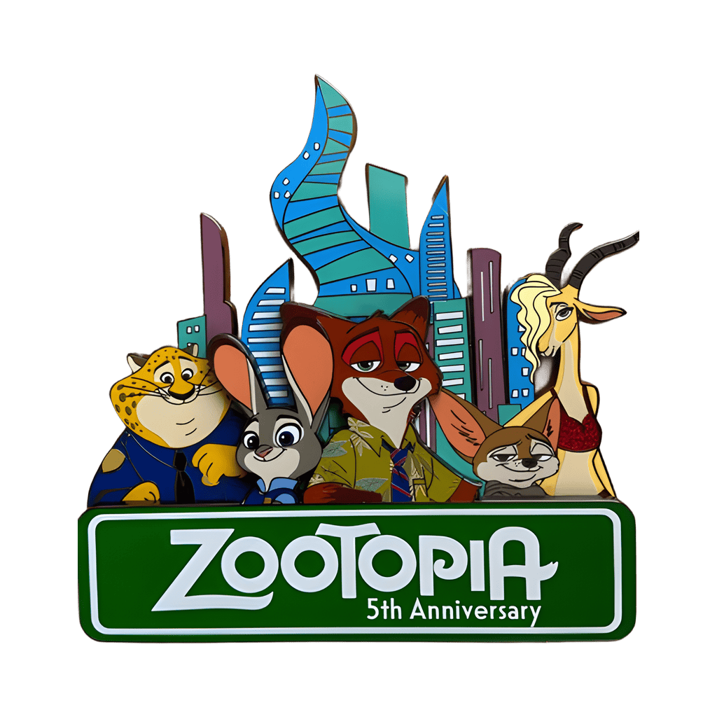 WDI - Zootopia 5th Anniversary - Cast Jumbo Disney pin