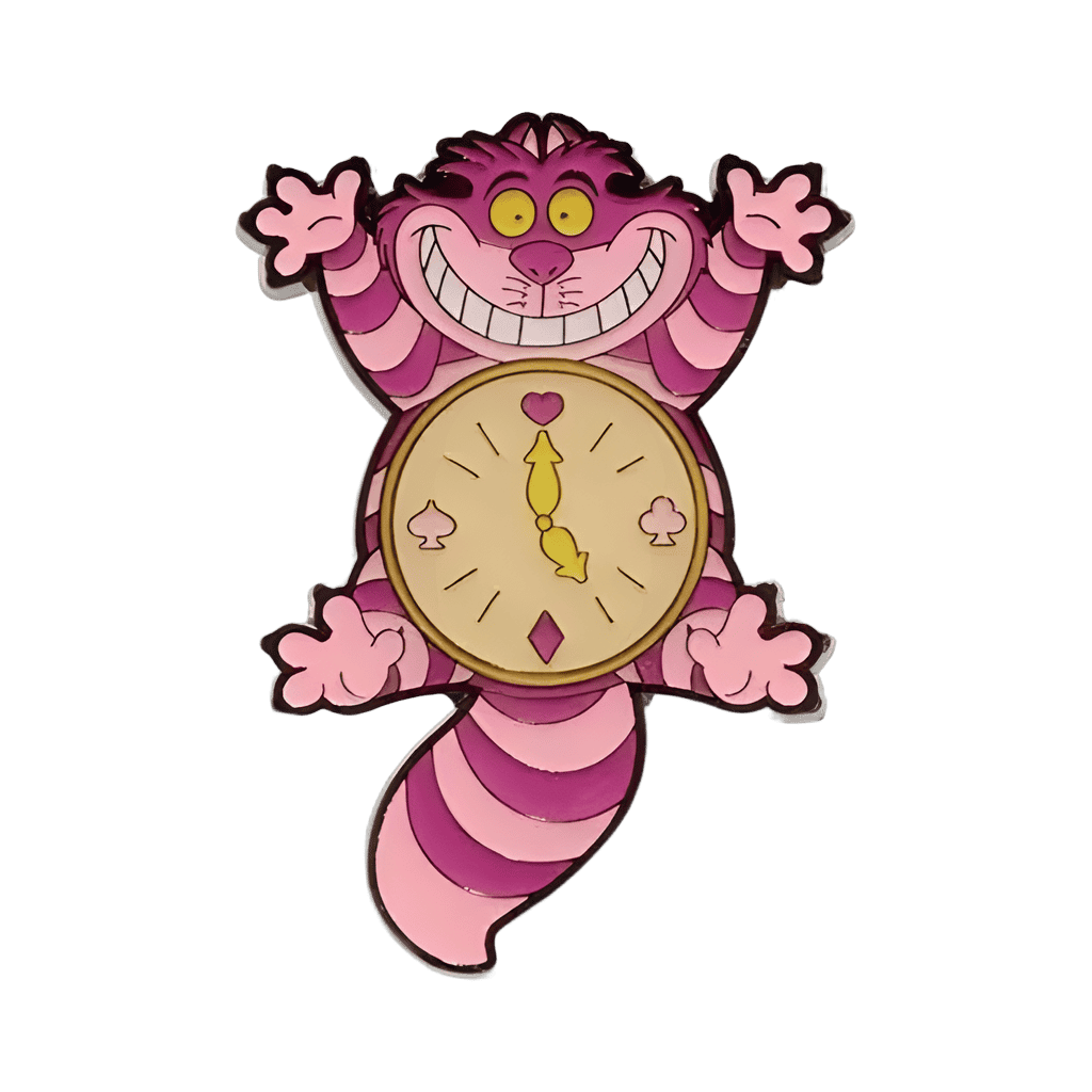 Cheshire Cat clock Disney pin