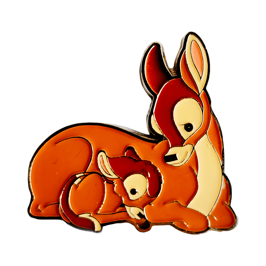 Bambi & Mom Cuddled Together, Stylized Disney pin