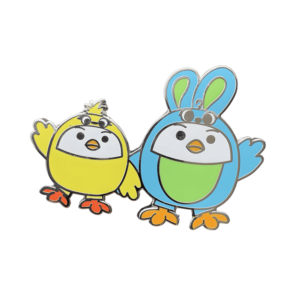 Chicken Ducky and Bunny Disney pin