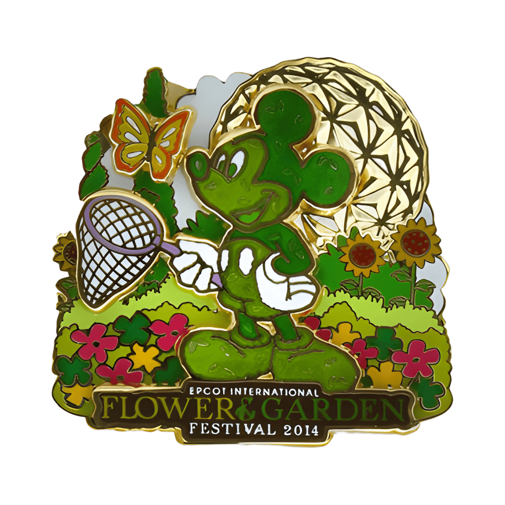 Mickey Mouse with Butterfly Topiary Disney pin