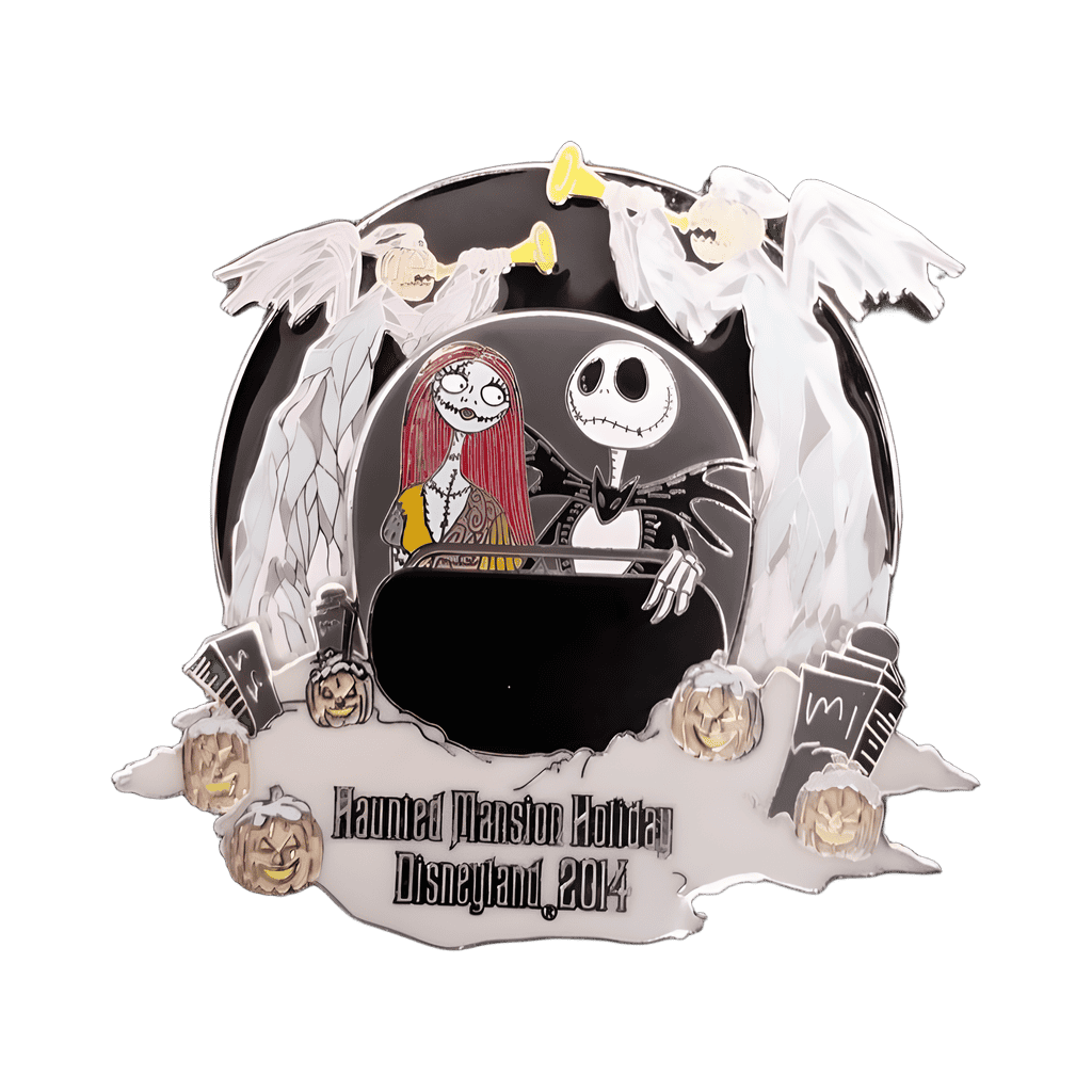 Jack Skellington and Sally in Graveyard Doombuggy Disney pin