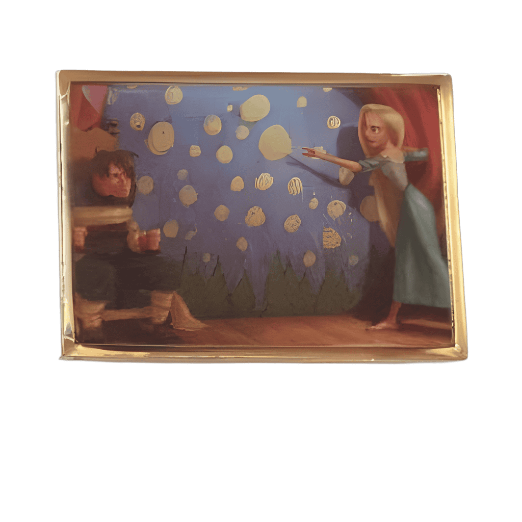 The Magic of Animation Framed Pin set - Tangled (2010) Disney pin