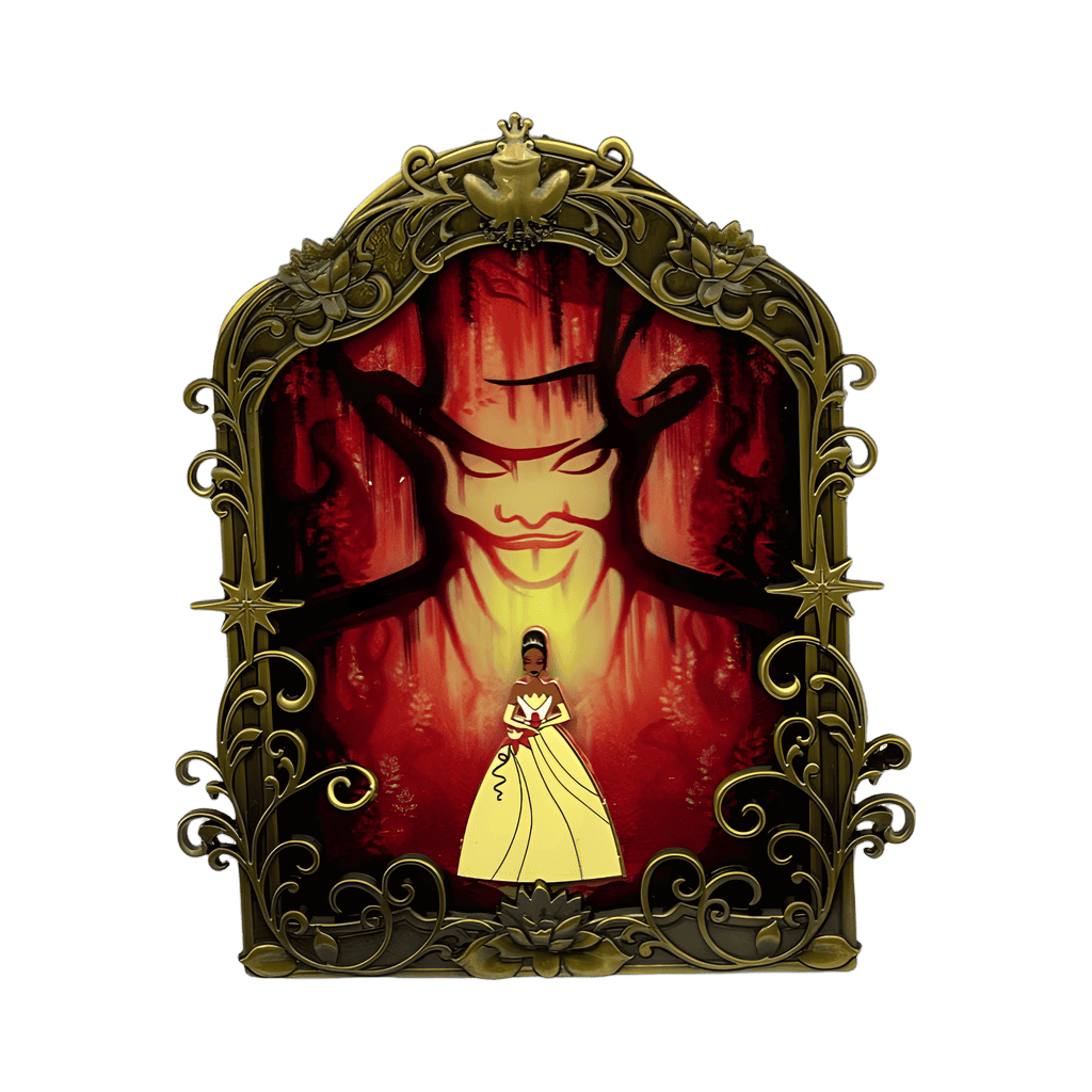 Tiana and Dr. Facilier (Antique Gold) Disney pin