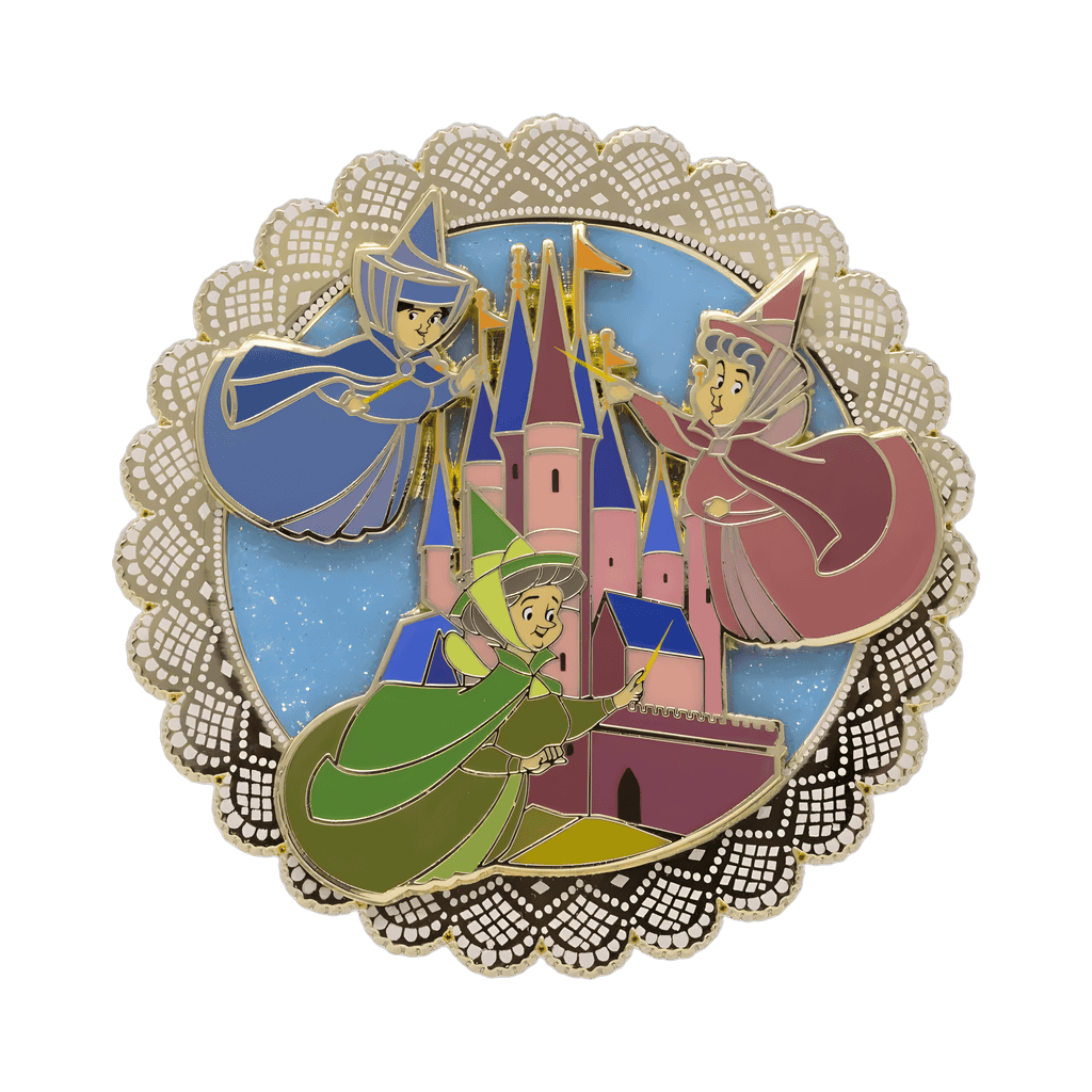 Sleeping Beauty Castle Merryweather, Fauna and Flora Disney pin