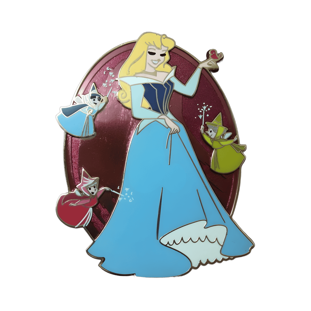 Princess Aurora, Flora, Fauna, and Merryweather Disney pin