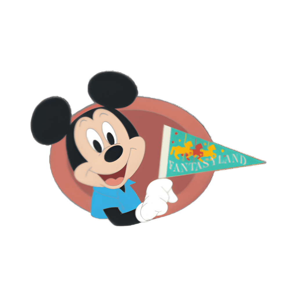 Vintage Pennants with Character Mystery Collection — Mickey Mouse Disney pin