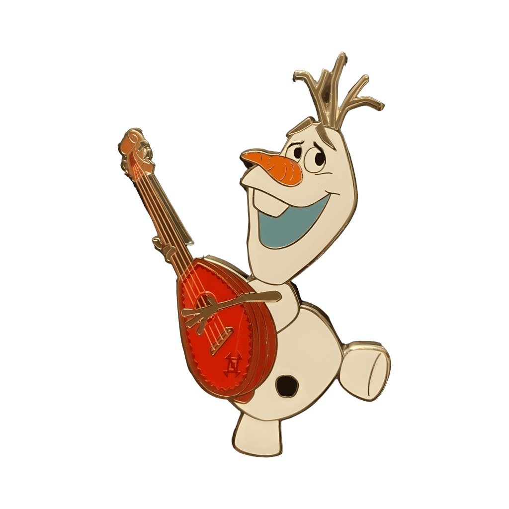 Olaf with Guitar Disney pin