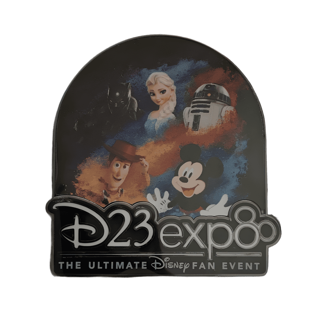 Woody, Mickey, Black Panther, Elsa and R2-D2 Disney pin