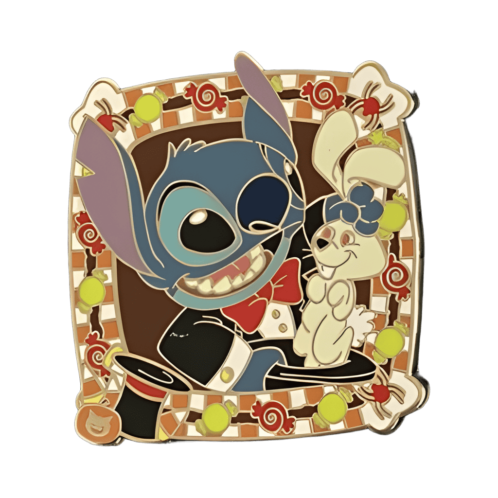 Stitch as a Magician Disney pin