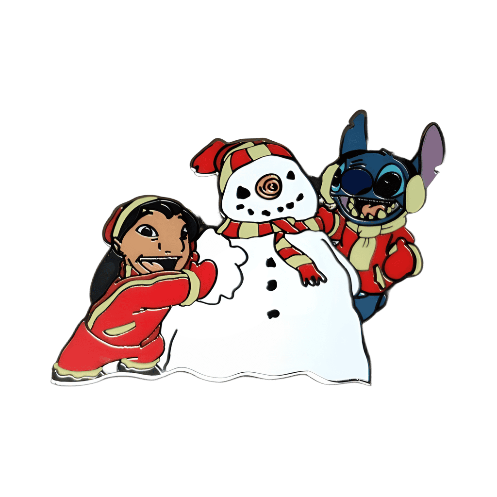 Lilo & Stitch Building Snowman Disney pin