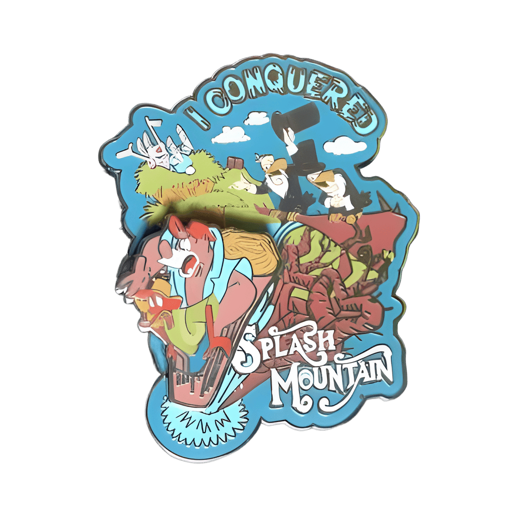 I Conquered Disney pin
