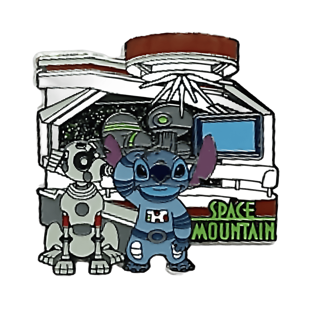 Spacesuit Stitch with Nipper the Robot Dog Disney pin