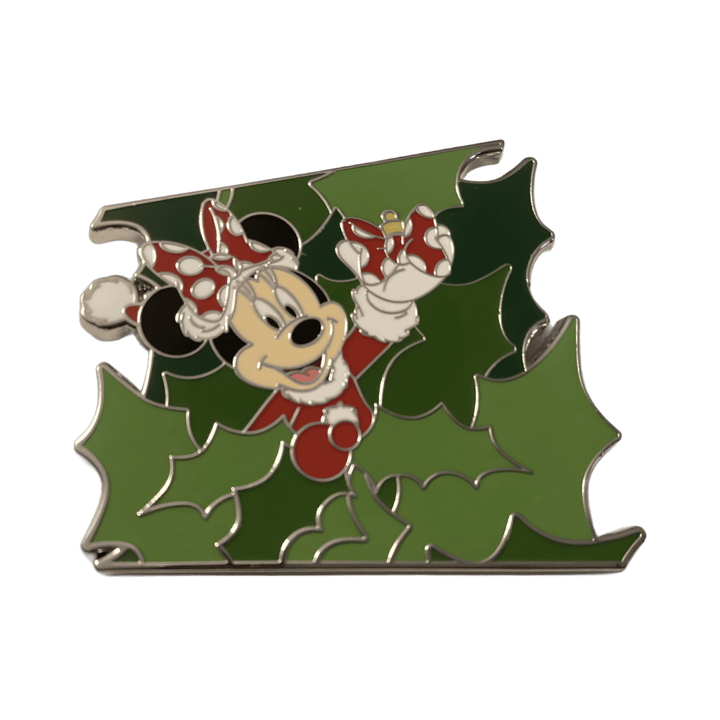 Minnie Mouse Christmas wreath puzzle Disney pin