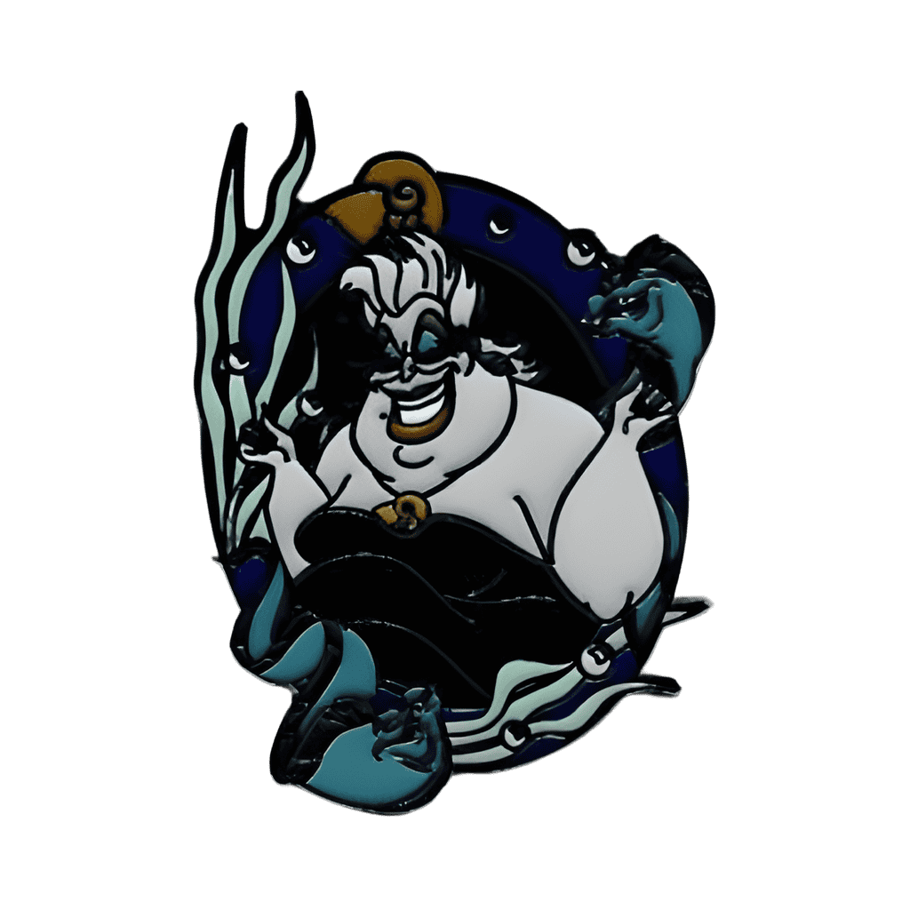 Ursula with Flotsam and Jetsam Disney pin