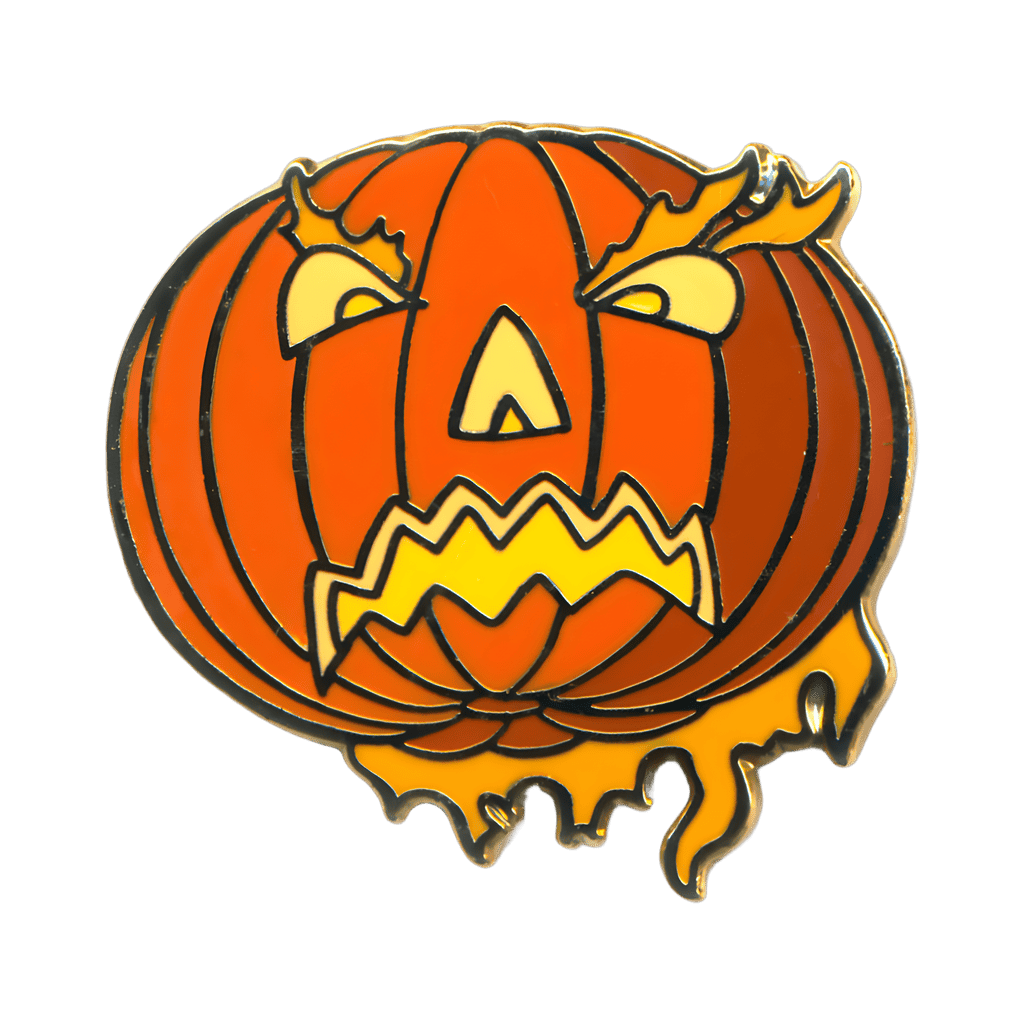 The Headless Horseman's Flaming Pumpkin Disney pin