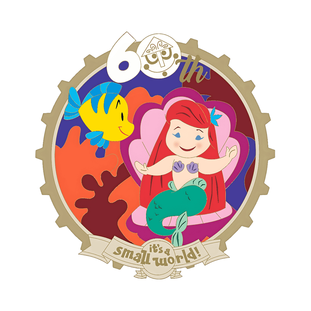 Ariel and Flounder Disney pin