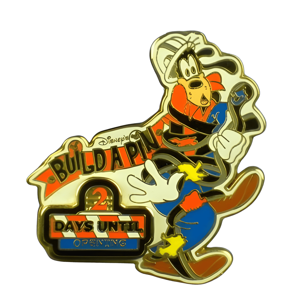 Countdown - Two Days Until Opening (Goofy in Hard Hat) Disney pin