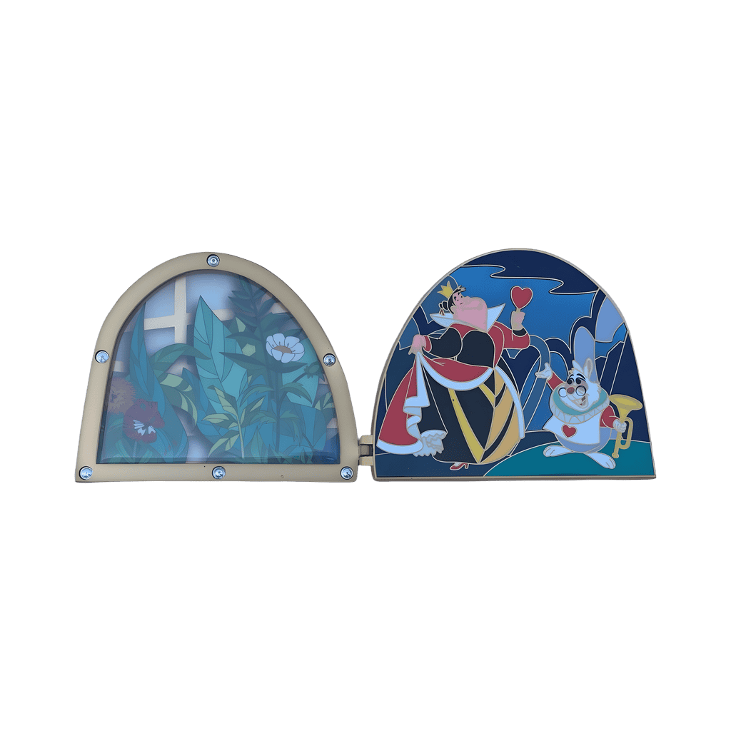 Queen of Hearts and White Rabbit Disney pin