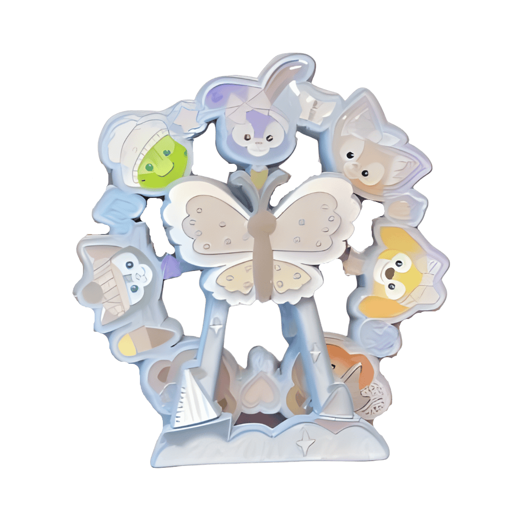 Duffy & Friends Butterfly Ferris Wheel Spinner Disney pin