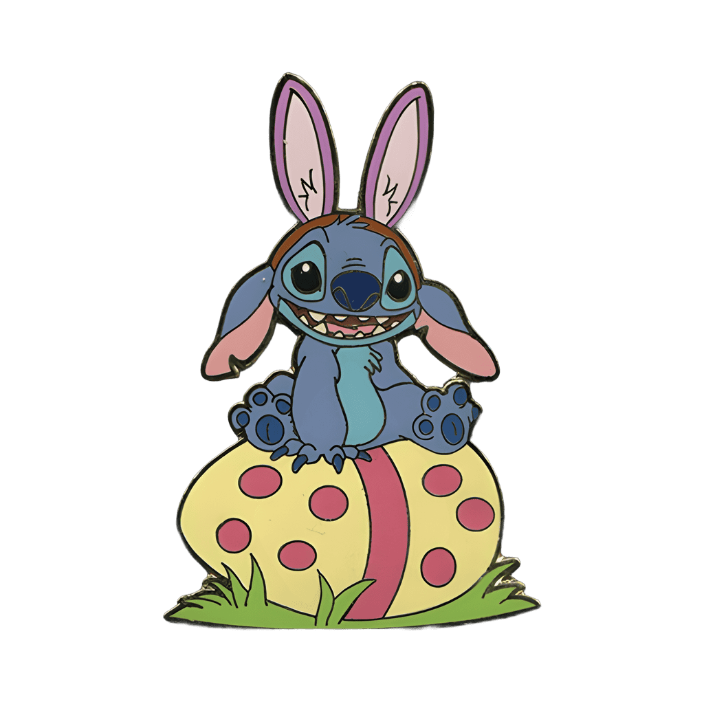 Stitch Sitting on Easter Egg Disney pin