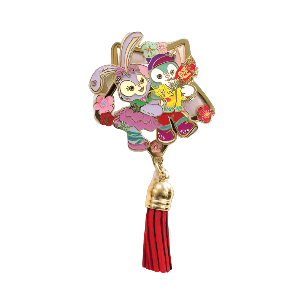 Lunar New Year 2021 - StellaLou and Gelatoni with Flowers Dangle Disney pin