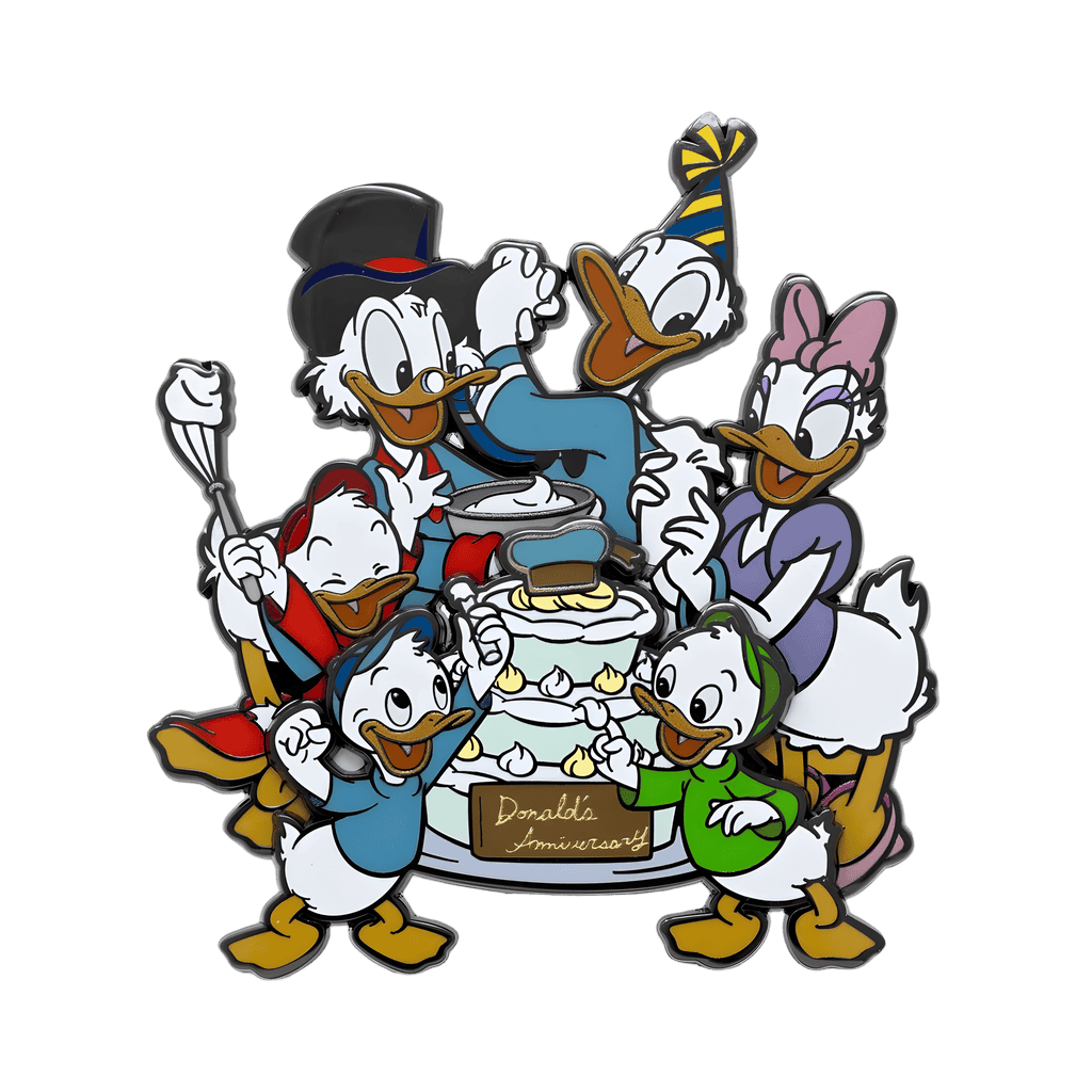 Donald Duck’s 90th Anniversary: Donald and Friends with Cake Disney pin