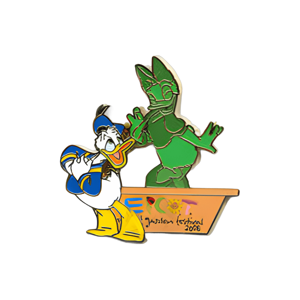 Donald Duck with Daisy Topiary Disney pin