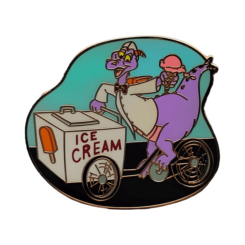 Figment with ice cream bicycle Disney pin