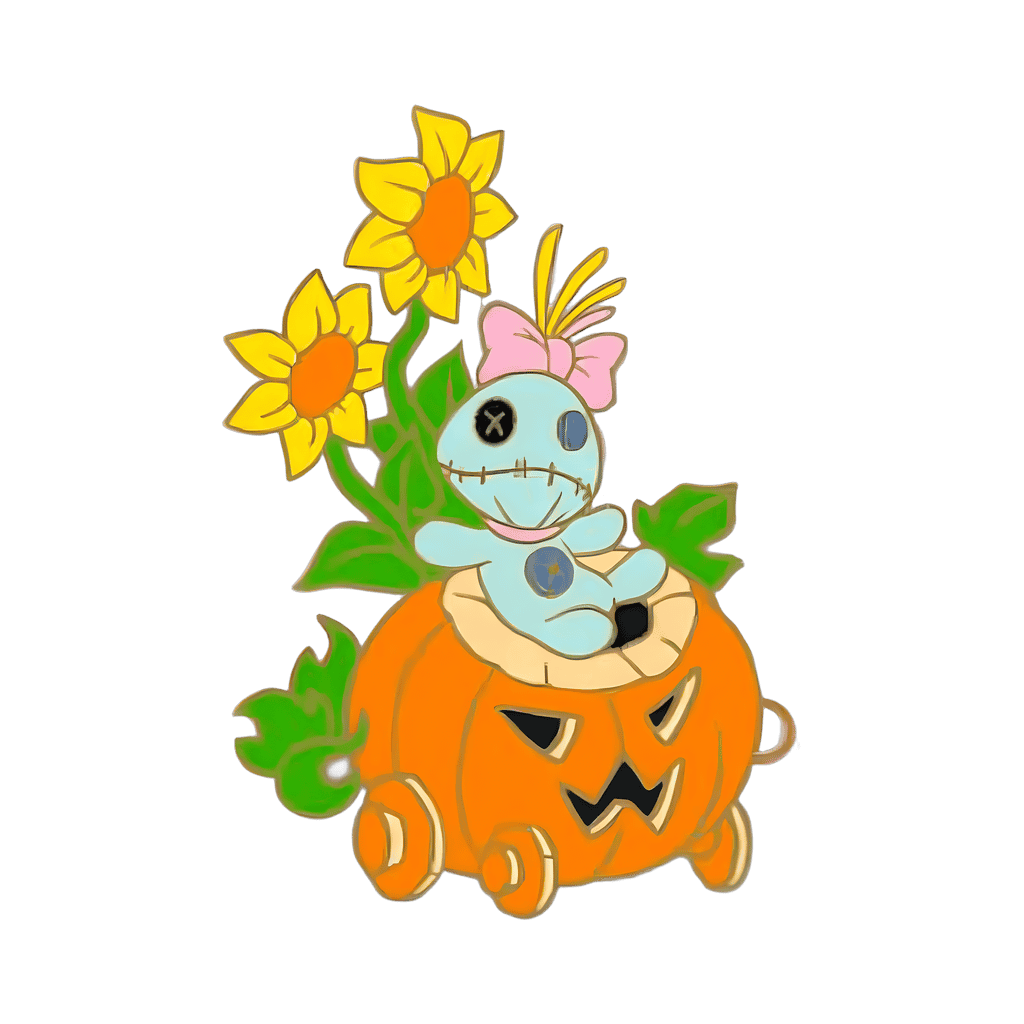 Scrump on Jack-O-Lantern Disney pin