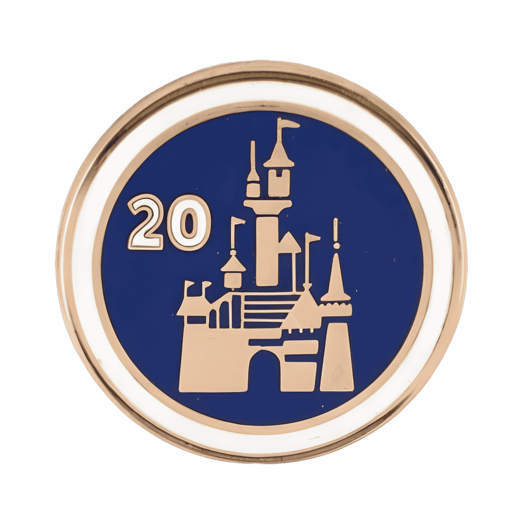 20 Years (Blue and White Castle Version) Disney pin