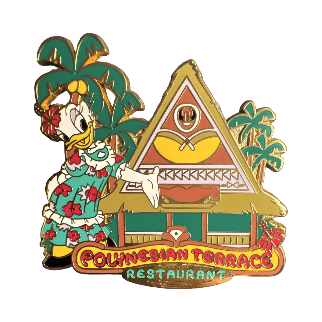 Daisy Polynesian Terrace Restaurant Disney pin