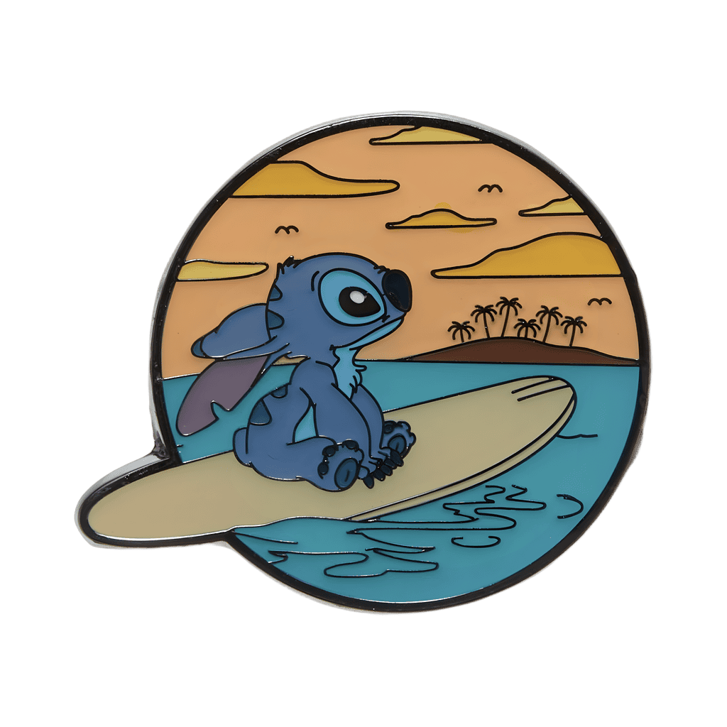 Stitch Surfing Disney pin