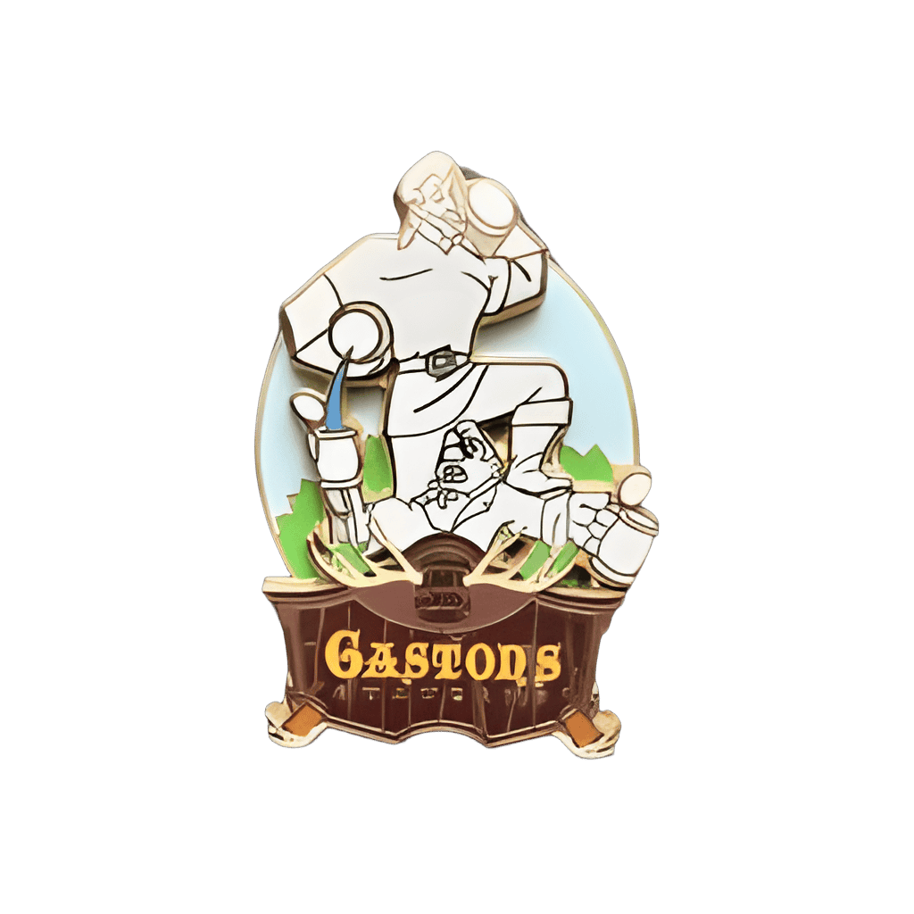 Gaston's Tavern - Gaston and LeFou Statue Disney pin