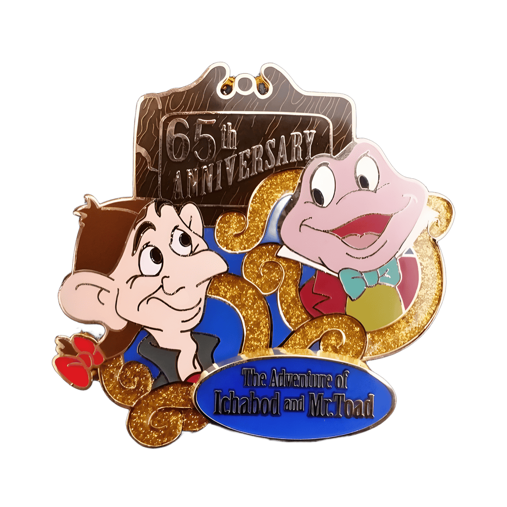 65th Anniversary — Ichabod Crane and Mr. Toad Disney pin
