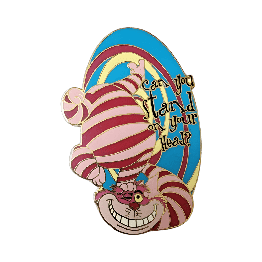 Cheshire Cat Standing on Head Disney pin